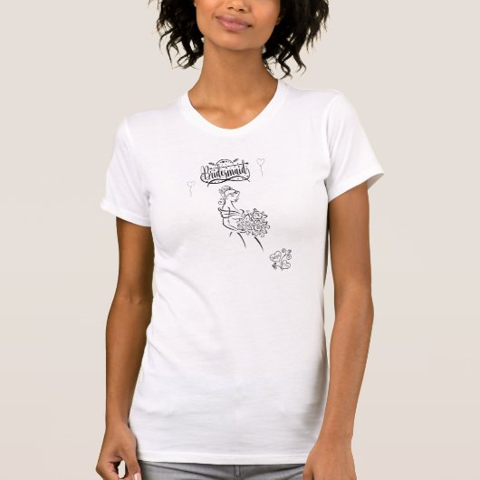 Bruidsmeisje vrijgezellenfeest of bruidsfeest t-shirt (Voorkant)