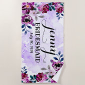 Bruidsmeisje vrijgezellenfeest Persoonlijke Huweli Strandlaken (Voorkant)