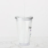 Bruidsmeisje vrijgezellenfeest trouw paars acryl drinkbeker (Rechts)