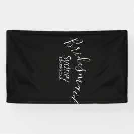 Bruidsmeisje vrijgezellenfeest voeg naam modern to spandoek