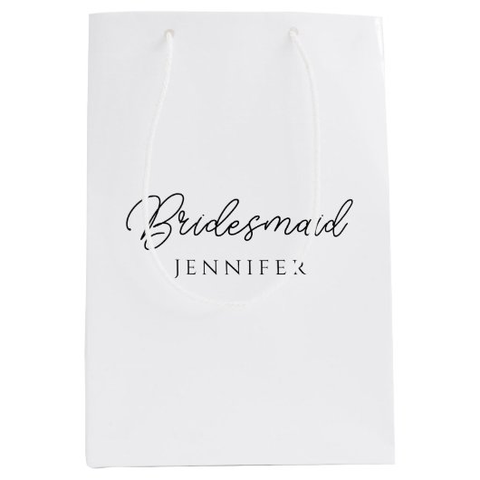 Bruidsmeisje vrijgezellennaam sjabloon Dames Medium Cadeauzakje (Voorkant)