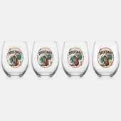 Bruidsmeisje  wijnglas zonder voet (Voorkant)