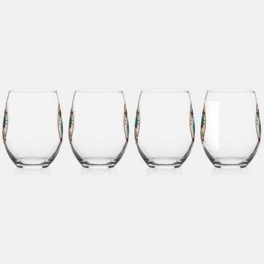 Bruidsmeisje  wijnglas zonder voet (Links)