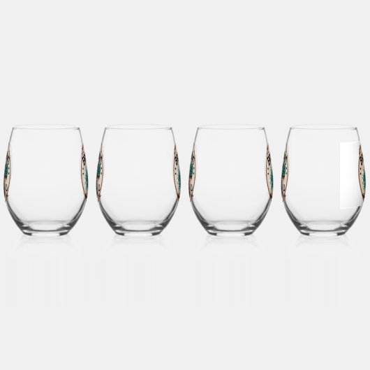 Bruidsmeisje  wijnglas zonder voet (Rechts)