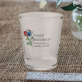 Bruidsmeisje Wildflower Boeket Bloemen Bruiloft Sh Shot Glas