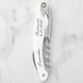 Bruidsmeisje Witte Zwarte Trouwen Kurkentrekkers (Achterkant)