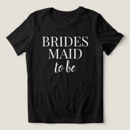 Bruidsmeisje Worden Zwart & Wit T-Shirt