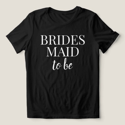Bruidsmeisje Worden Zwart & Wit T-Shirt (Design voorkant)