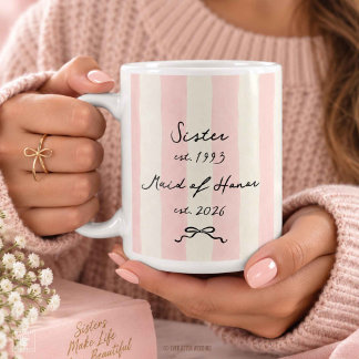 Bruidsmeisje Zuster Bruiloft Geschenk Huwelijk Koffiemok