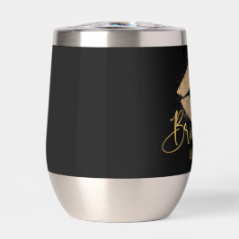 bruidsmeisje zwart gouden lippen Bachelorette naam