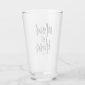 bruidsmeisje | Zwarte scriptstijl Glas (Achterkant)