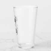 bruidsmeisje | Zwarte scriptstijl Glas (Links)