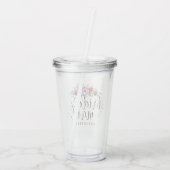 Bruidsmeisjeboeket Acryl Drinkbeker (Achterkant)