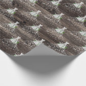 Bruidsmeisjelfeest Trouwjurk rustieke fuif Cadeaupapier (Hoek)