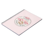 Bruidsmeisjes aangepaste bloemen notitieboek (Linkerzijde)