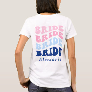 Bruidsmeisjes Afscheidsfeest Strand Achterkant Ont T-shirt