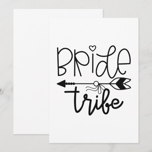 Bruidsmeisjes Bedankkaart (Voorkant / Achterkant)