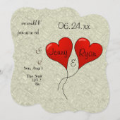 bruidsmeisjes bruid bruidegom gasten Modern Kaart (Voorkant / Achterkant)