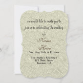 bruidsmeisjes bruid bruidegom gasten Modern Kaart (Achterkant)