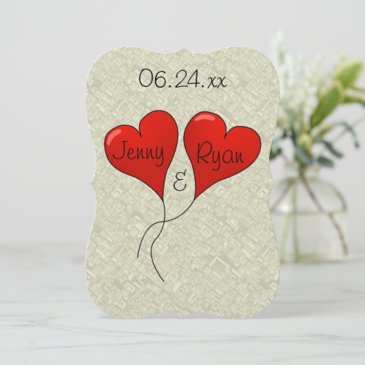 bruidsmeisjes bruid bruidegom gasten Modern Kaart (Staand voorkant)