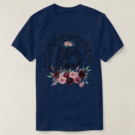 Bruidsmeisjes Bruiloft Bruidsfeest T-shirt (Design voorkant)