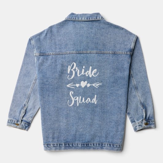 Bruidsmeisjes Bruiloft Denim Jacket (Achterkant)