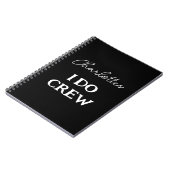 Bruidsmeisjes Bruiloft Ik Doe Crew Feest Planner Notitieboek (Linkerzijde)