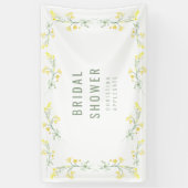 Bruidsmeisjes Bruiloft met Gele Lente Bloemen Foto Spandoek (Verticaal)