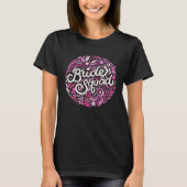 Bruidsmeisjes Bruiloft Team Bloem T-shirt (Voorkant)