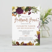 Bruidsmeisjes brunch herfst modern vrijgezellenfee kaart (Staand voorkant)