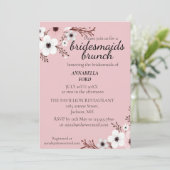 bruidsmeisjes brunch kaart (Staand voorkant)