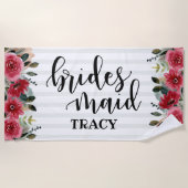 Bruidsmeisjes Cadeau Bachelorette Bruidsfeest Cade Strandlaken (Voorkant)