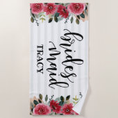 Bruidsmeisjes Cadeau Bachelorette Bruidsfeest Cade Strandlaken (Voorkant)