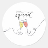Bruidsmeisjes Champagne Toast sticker (Voorkant)
