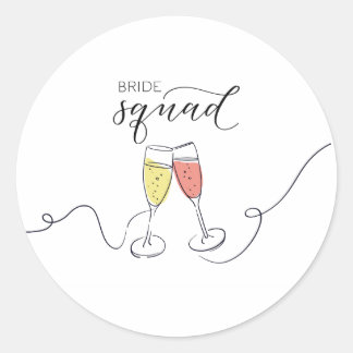 Bruidsmeisjes Champagne Toast sticker