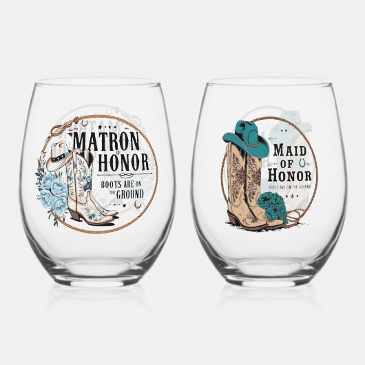 Bruidsmeisjes en bruidsjongens  wijnglas zonder voet (Voorkant)