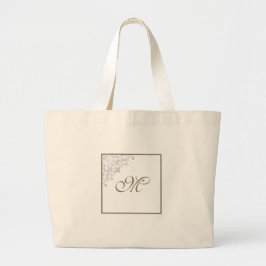 Bruidsmeisjes Franse Fleur de Lis Monogram Grote Tote Bag