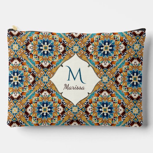 Bruidsmeisjes geschenken Blauwgroen bruine talaver Etui (Voorkant)