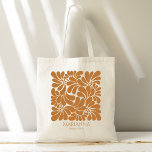 Bruidsmeisjes geschenken Mexicaanse talavera geper Tote Bag<br><div class="desc">Bruidsmeisjes geschenken Mexicaanse fiesta talavera terracotta gepersonaliseerde naam canvas tas,  bruin en wit talavera stijl bruidsfeest gunsten monogrammed canvas tas,  papel picado bruidsfeest geschenken gepersonaliseerde canvas tas mosterd talavera canvas tas</div>