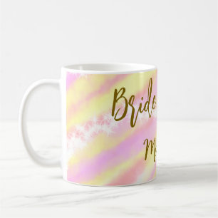 Bruidsmeisjes goud pastel roze kleurrijke glitters koffiemok