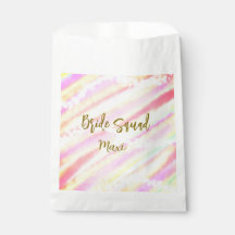 Bruidsmeisjes gouden pastel roze kleurrijke glitte