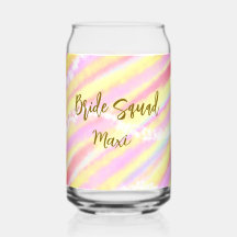 Bruidsmeisjes gouden pastel roze kleurrijke glitte
