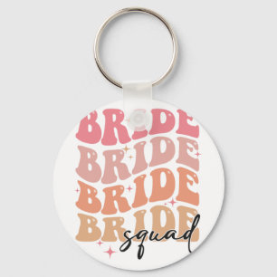 Bruidsmeisjes Groovy Thema Bruidsfeest Bachelorett Sleutelhanger