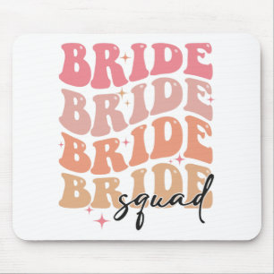 Bruidsmeisjes Groovy Thema Bruidsuitnodiging Bache Muismat