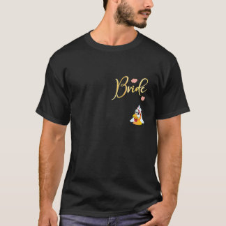 Bruidsmeisjes Hen Party Grappige Kip Sluier Bruid T-shirt