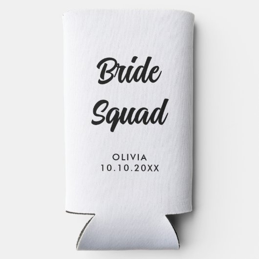 Bruidsmeisjes Huwelijksfeest Afscheid Van De Vrijh Seltzer Blikjeskoeler (Achterkant)