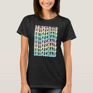 Bruidsmeisjes I Do Crew Retro Bachelorette Feest B T-shirt