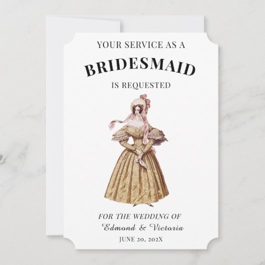  bruidsmeisjes kaart (Voorkant)