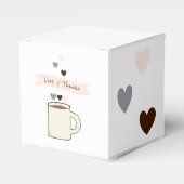 Bruidsmeisjes koffie feestje bedankdoosjes (Voorkant Zijde)