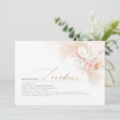 Bruidsmeisjes Luncheon Pampas Grass Vrijgezellenfe Kaart (Staand voorkant)